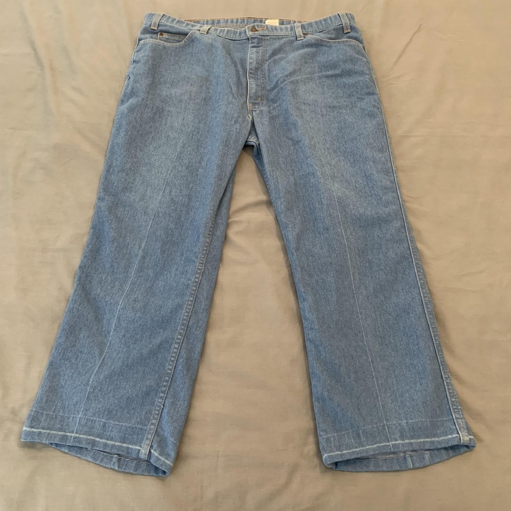 Levis 478 Jeans Mens 42x30 Blue Comfort Fit Denim Pants Wide Leg Medium Wash